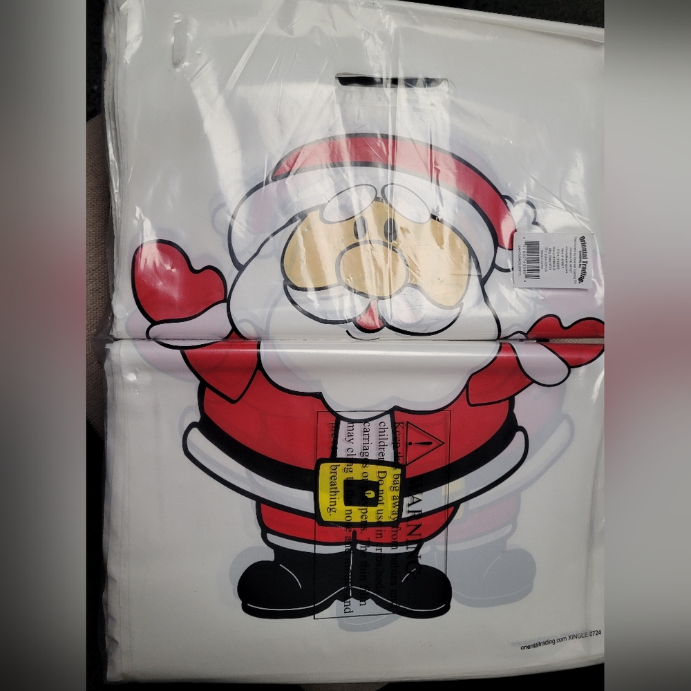 Santa plastic bags